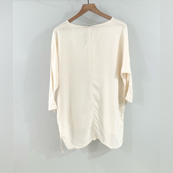 Q | Neel Ruched Blouse Cream Size 6 - Picture 5 of 5